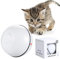 Katzenspielzeug Interaktiv Automatisch Sich Drehender Ball, USB Wiederaufladbares LED Licht Haustier Unterhaltungskugeln für den Innenbereich, Übungsbälle Pet Chaser Spielzeug für Kätzchen (Weiß)