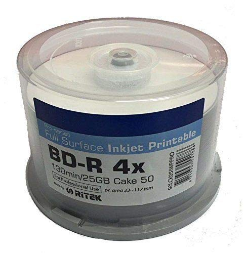 BD-R 25GB Traxdata (Ritek PRO) Blu-Ray Recordable bedruckbar 4X Speed Cakebox 50 Stück