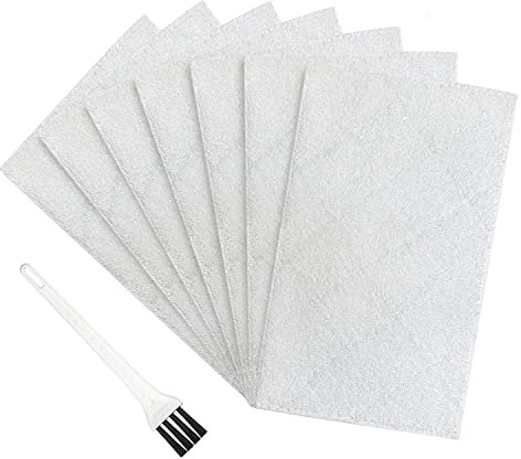 VCLENA 7 Pack Cleaning Mop Washable Steam Pocket Mop Pads Replacement for Light N Easy S301 S3601 S3101 S7326 Steamer Cleaner