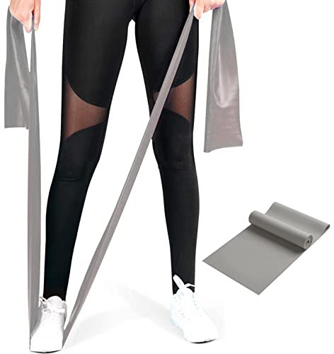 GOAITOU Widerstandsbänder, professionelle Latex-elastische Übungsbänder, lange Stretchbänder für Physiotherapie, Erholung, Yoga, Pilates, zu Hause oder das Fitnessstudio, Fitness, Krafttraining (Grau)