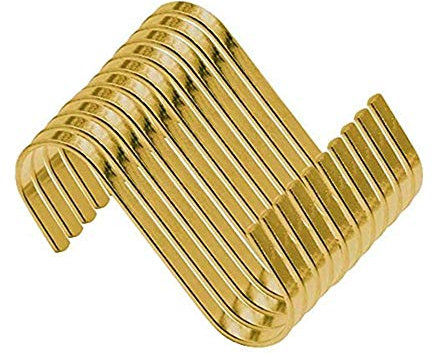 S-Haken,S-Form Haken Garderobe Edelstahl 10er Pack Multifunktional für Badezimmer Schlafzimmer Büro Küche und Garten Roségold