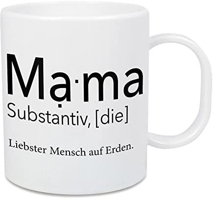 artboxONE Großer Kinderbecher Mama Definition - Liebster Mensch von AB1 Edition - Typografie
