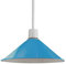Retro-Vintage-Lampenschirm, Metallkegel einfache Installation, industrieller Lampenschirm, 4 cm, E27-Aufhängeloch, für Küche, Wohnzimmer, Bar, Flur (Blue)