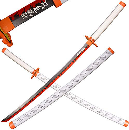 Sword Valley Holz Blade Anime Samurai Schwert, Demon Schwert 104 cm-Rengoku Kyoujurou