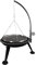 DRULINE Griglia girevole – Barbecue a carbonella – Braciere – Barbecue – Barbecue – Acciaio legato / Acciaio inossidabile nero/argento – L / H / P ca. 80 x 114 x 80 cm – Griglia Ø 70 cm – Regalo per