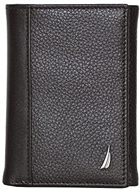 Nautica Klassische J-Klasse Leder Bifold Wallet, Braun, Einheitsgröße