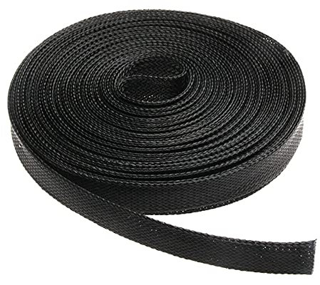 ETOPARS 20mm PET Erweiterbarer Geflochtener Schlauch Kabelschlauch Selbstschließender Kabelschutz Flexibel Kabelmanagement Isolations Geflechts Hülse Kabelmuffe Länge 5 Meter