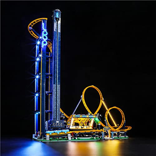 GEAMENT LED Licht-Set Kompatibel mit Lego Loop Coaster - Beleuchtungsset für Creator 10303 Baumodell (Modell-Set Nicht enthalten)