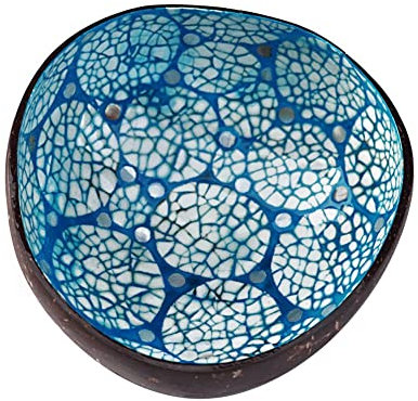 Uxsjakjsd Kokosnuss Schalen - Natürliche Aufbewahrung Schale für Portion, Süßigkeiten, Nüsse und Frühstück