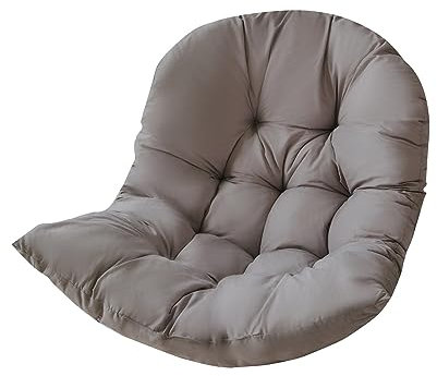 KAREN66 Hängesessel Kissen 80 x 110 cm Waschbar Schaukelstuhl Sitzkissen Dickes Hängestuhl Sitzauflage Polster Kissen für Hängeschaukel Indoor Outdoor (Grau #2)