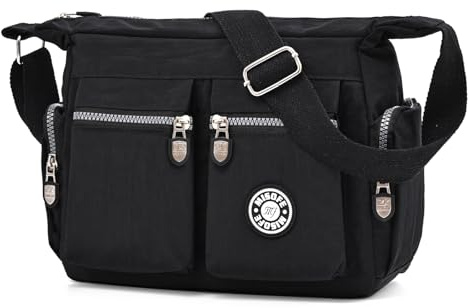 Wafybsre Lässige Umhängetasche für Damen, mehrere Taschen, leichte Handtasche und Messenger