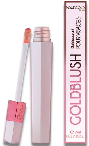 ROSEGOLD GOLDBLUSH Flüssiger Blush Erhöht Struktur Gute-Mine-Effekt Strahlende Wangenknochen - 100% natürlich – Tierversuchs-Frei - Vegan