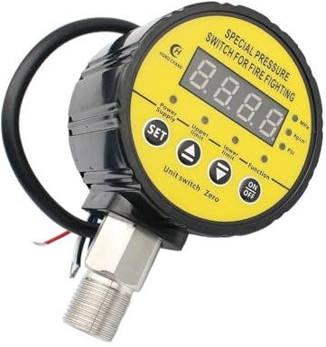 KLVN HC-Y810 220 AC 1MPA 5MPA 10MPA 30MPA compresor de aire hidráulico interruptor de presión Digital M20 x 1,5 G1/2 G1/4 personalizable (Color : Thread M20 x 1.5, Size : 0-0.1Mpa)