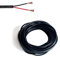 Zzcy 20M Cavo Elettrico 22AWG 2x0.5mm² | Doppio Filo Rame Stagnato in PVC Nero | Flessibile per LED, Elettronica | Certificato CE/RoHS