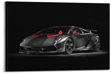 HUIYHB Sportwagen-Poster, Motiv: Sesto Elemento, italienisches Superauto, dekoratives Gemälde, Leinwand, Wandposter und Kunstdruck, moderne Familienschlafzimmer-Dekoration, Poster, 60 x 90 cm