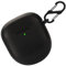 Silikon Hülle für Bose QuietComfort Earbuds II Tasche, Stoßfeste Schutzhülle und Haut Protective Case Cover für Bose QuietComfort Earbuds 2 with Keychain (Black)