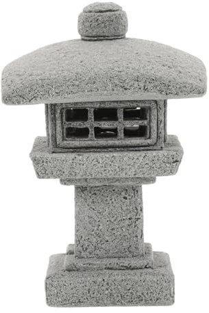Happyyami 1satz Künstliche Pagode Garten Deko Simulierte Landschaftsornament Mit Abnehmbarer Lampe Für Bonsai Und Zen-Garten Gestaltung