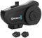 Moman Intercom Moto, H2 Pro 【1 Unité Carbone Fiber】 Main Libre Moto Casque Duo Système d'Interphone avec Radio FM Suppression Bruit DSP&CVC IP65 Étanche, Intercom-Moto-Interphone-Casque-Interphone