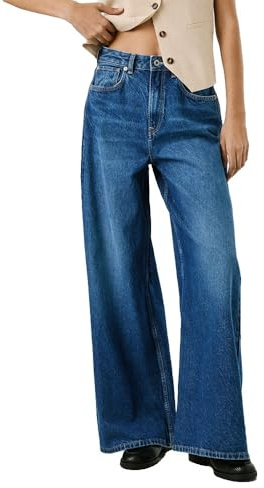 Pepe Jeans Damen Jeans Wide Leg Jeans Uhw Jaimy