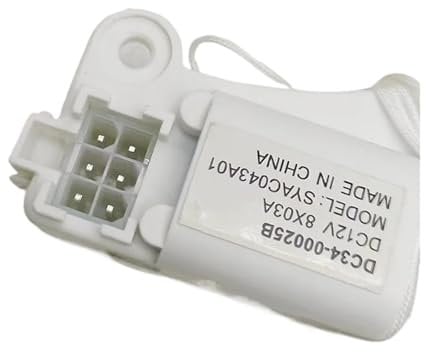 Electronic Door Lock Delay Switch Washing Machine,Compatible For Samsung DC34-00025B DC 12V Washer Parts