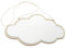 GRIRIW Miroir Bois Et Nuageux pour Décoration Murale Miroir Suspendu Design Nordique pour Chambre Salon Et Bureau Accessoire De Décoration Intérieure Moderne avec Corde Jute