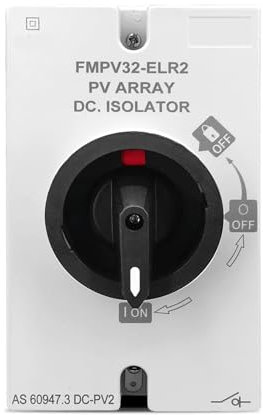 Interrupteur-sectionneur rotatif solaire 4P PV DC 1200 V 32 A, 1 pièce
