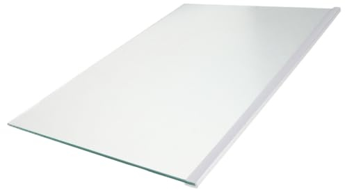 Estante de Vidrio para Refrigerador 400x280mm 1 Pieza | Borde Recubierto, Cantos Pulidos y Lisos, Uso en Frigorífico y Congelador, Ajuste Amplio