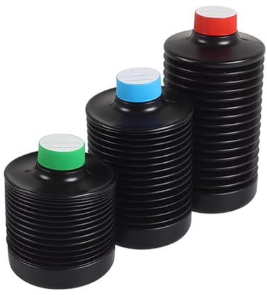 Lightproof Photographic Liquid Container Compressible Design Durability HDPE Build For Photography Lab Film Development Darkroom Chemicals Storage Bottle