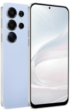 MTGud 4G Smartphone sbloccato, Android 12.0 Telefoni Cellulari con Schermo HD + 6,6 '', 4 GB + 32 GB ROM / 256 GB SD, 4 G Dual SIM Doppia Fotocamera ID Face + WiFi+GPS+OTG (S25Ultra-Blue)