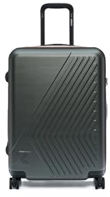 K-Way Trolley Spinner M Eudoxieur, Valigia Rigida in Policarbonato, 64x43x25 cm, 57 L, Serratura TSA, Verde