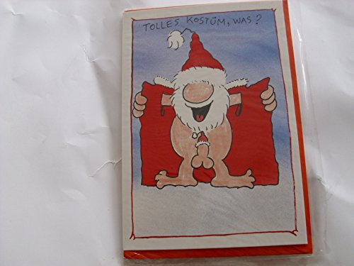 Weihnachtskarte Weihnachten Gutscheinkarte Heiligerabend Christkind X-MasTolles Kostüm, was? Na Ja, vielleicht steht's mir doch nichtKarte mit Umschlag orange