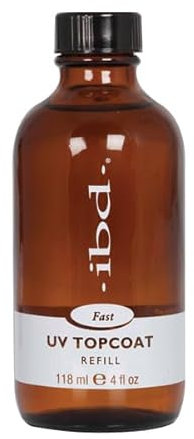 IBD UV Topcoat Refill, 118 ml – MADE IN USA – Premium UV-härtender Glanzlack – Top Coat UV-Überlack – Hochglanz-Finish