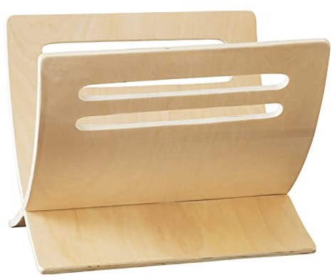 Homestyle4u 966, Zeitschriftensammler Holz Natur Braun Zeitungsständer Modern Magazinhalter Zeitschriftenständer