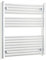 companyblue 1000mm 1meter Wide Chrome or White Heated Towel Rail Radiator Flat/Straight Ladder for Stylish Bathroom (1000 x 900 mm Chrome)