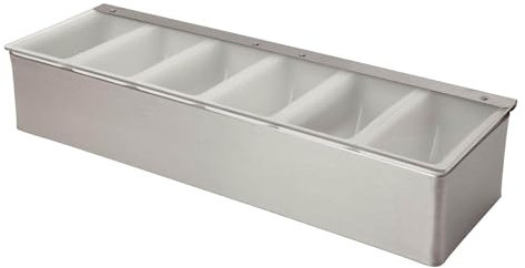 Beaumont 6 Part Stainless Steel Condiment Holder, Silver