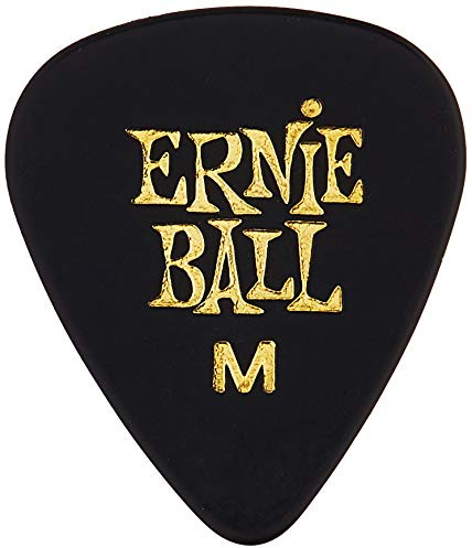 Ernie Ball Guitar Picks, Medium, Black, 144-pack (P09114)