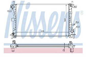 Nissens 62052 Radiator, engine cooling