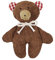 Efie Rassel Teddy braun – Bio-Baumwolle (kbA), GOTS-zertifiziert – Greifling ab Geburt – 100 % Made in Germany