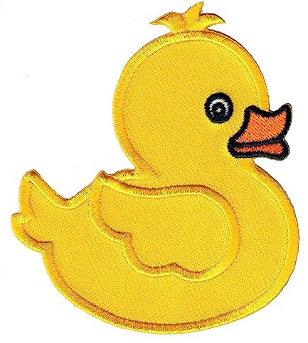 PatchMommy Ente Patch Aufnäher Applikation zum Aufbügeln Bügelbild - für Kleidung Jeans Jacken Kinder Baby