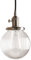 Pathson 15 cm clair Globe Abat-jour en verre industriel à suspendre Pendentif Plafonnier