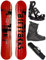 AIRTRACKS Snowboard Set Board Linear Camber Extra Wide 155 + Snowboard Bindung Master + Boots Master QL 43 + Sb Bag