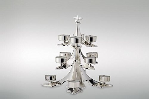 Unbekannt Tannenbaum Teelichthalter für 12 Teelichter versilbert und anlaufgeschützt