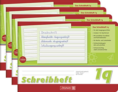 Brunnen Schreiblernheft (4 Stück, Schreibheft Lin. 1q)