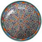Casa Moro Orientalischer Keramik Teller Schale bunt Ø 34 cm | handbemalte Keramikschale marokkanische Schüssel Obstschale Servierschale | ksf024