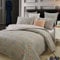 USTIDE 3-Piece King Size Paisley Duvet Cover Set Boho Bedding Set Taupe 100% Egyptian Cotton Fade and Wrinkle Resistant