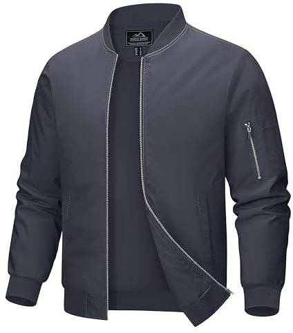 MAGCOMSEN Bombers Homme Veste Militaire Homme Veste Aviateur Pour Hommes Zippée Veste Décontractée Veste Tactique Veste de Base