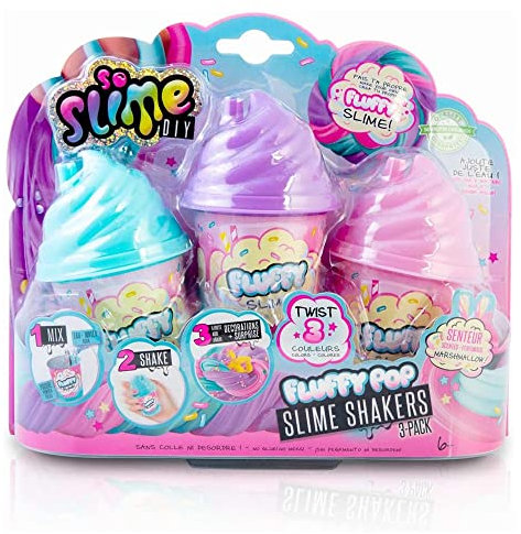 Canal Toys- So DIY-Slime Fluffy-Pack de 3 shakers-SSC 101, Multicolore
