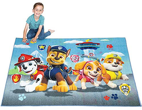 Franco Kinderzimmerteppich, rutschfest, 175,3 x 132,1 cm, Paw Patrol