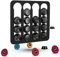 HUIIUH Porte Capsules de Café pour Lavazza Modo Mio, Distributeur Dosette en Aluminium pour 16 Capsule, Supports Rangement de Capsule de Mural(Noir)