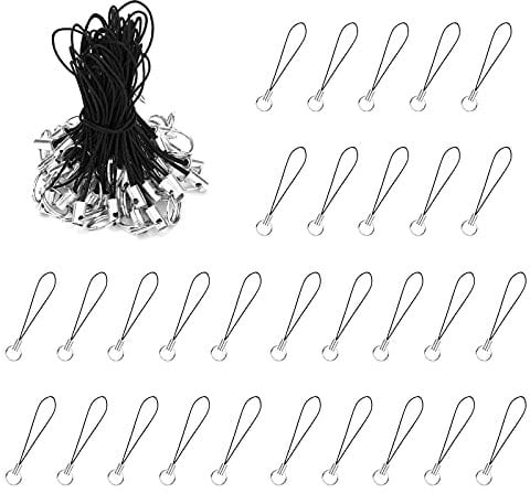 SAVITA 150pcs Split Ring Strap for Mobile Cell, Detachable Lanyard Phone Ring Strap Cellphone Cord for Hanging Charms Pendents USB Keychain